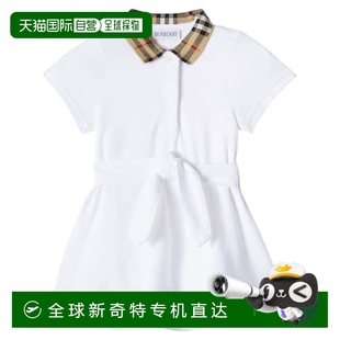香港直邮Burberry 婴儿 1h可退 巴宝莉 连衣裙童 格纹棉质Polo衫 式