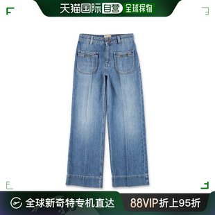 香港直邮GUCCI 女童牛仔裤 99新未使用 718706XDB964447