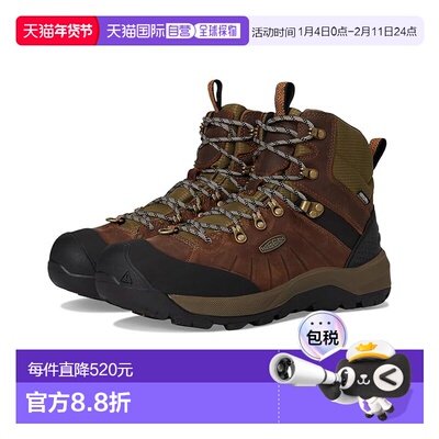 1h可退 香港直邮keen 男士 Revel 4 Mid Height Polar 保暖防水靴