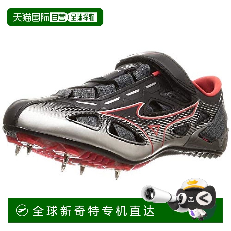 【日本直邮】Mizuno美津浓 X LASER田径钉鞋 黑红灰 26.0cm