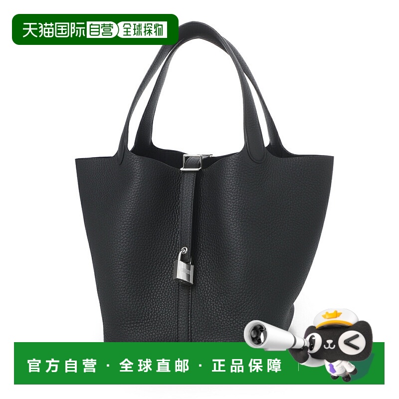 日本直邮HERMES 手提包 黑色 女士 picotin lock22 pm sv w tauri
