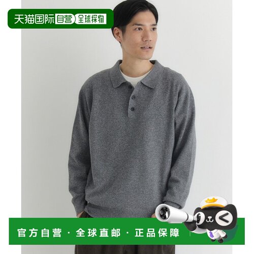 1h可退 日本直邮BACK NUMBER 男装 宽松版型 针织POLO衫 三粒扣设