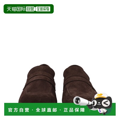 自营tom fordSean Penny绒面革小牛皮乐福鞋-黑色 美国奥莱直发