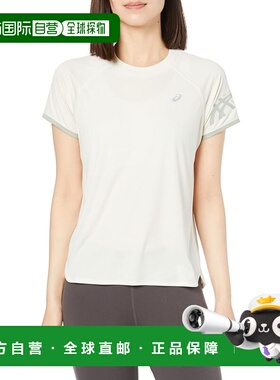 【日本直邮】亚瑟士 运动短袖T恤 2012C821 桦木色/橄榄灰