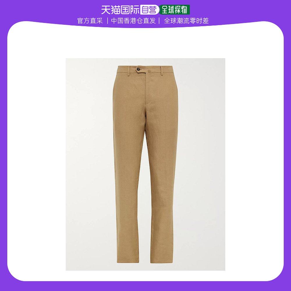 香港直邮潮奢 Loro Piana 男士亚麻裤子