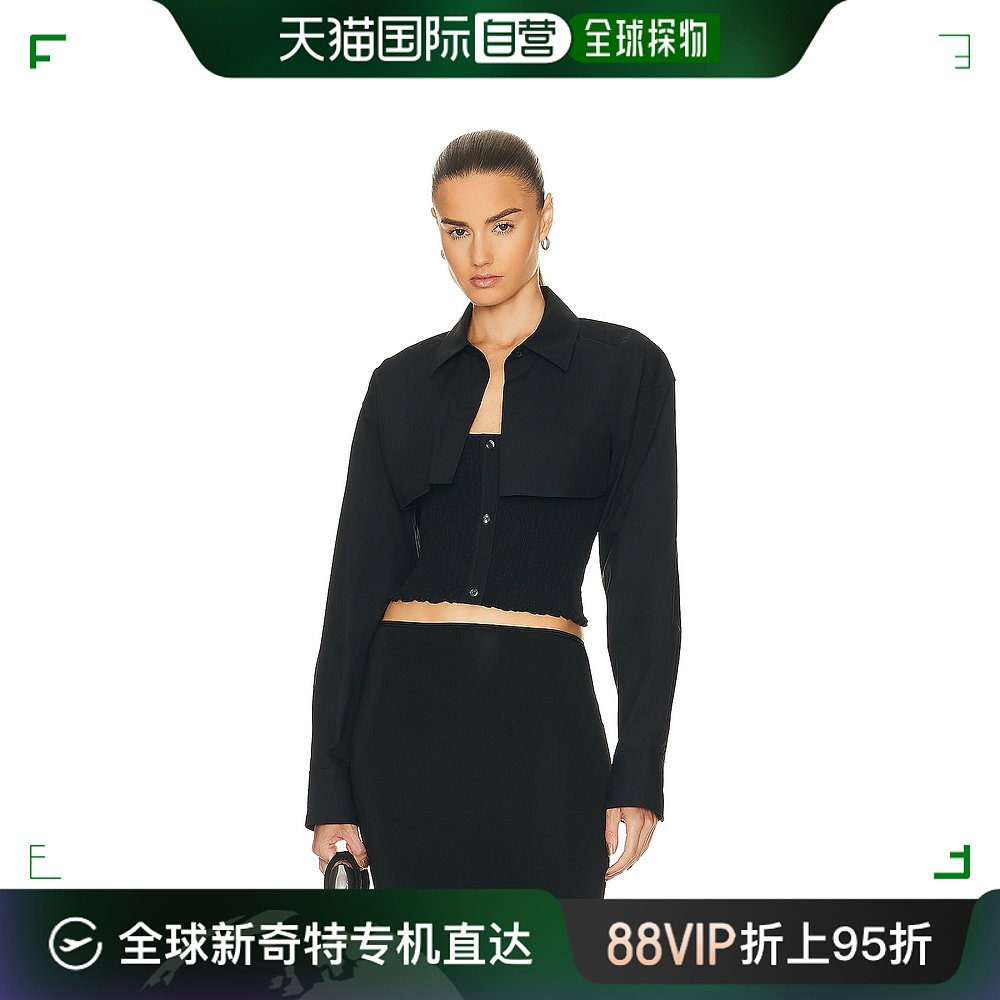 香港直邮潮奢 Alexander Wang亚历山大王女士罩衫式背心衬衫