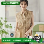 日本直邮SHIPS 女士麻料大口袋无袖 衬衫 1h可退 311511709新款