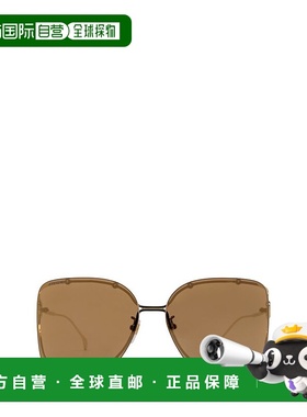 1h可退 香港直邮潮奢 Gucci 古驰 女士 Eyewear 方格太陽眼鏡 GG1