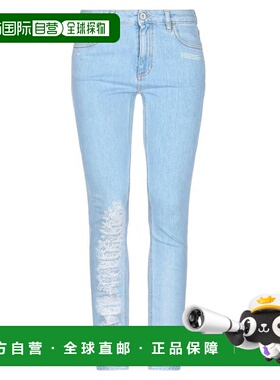 香港直邮off-white 女士 牛仔长裤 blue蓝色 舒适时尚