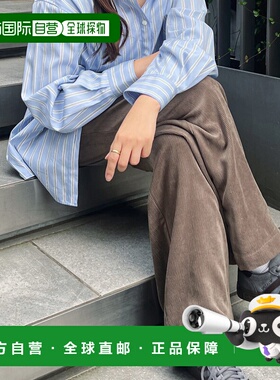 1h可退 日本直邮JOURNAL STANDARD 女装 宽松灯芯绒阔腿裤 系带高