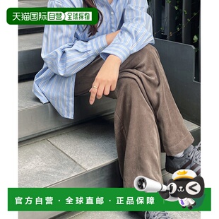 宽松灯芯绒阔腿裤 1h可退 女装 STANDARD 系带高 日本直邮JOURNAL