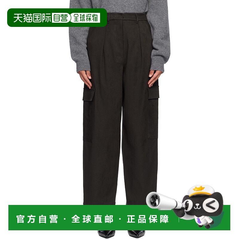 香港直邮潮奢 MaxMara 麦斯玛拉 女士 绿色 Enigma 长裤 25291360