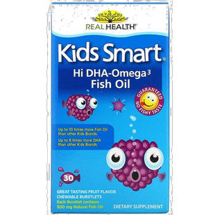 香港直发Bioglan欧米伽3鱼油水果味咀嚼营养补充帮助大脑30粒