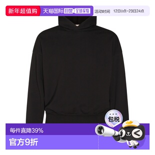 1h可退 香港直邮essentials fear of god 男士 黑色棉质卫衣 FG25