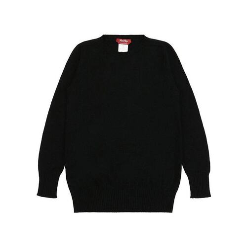 MAX MARA 女士针织毛衣 6366165206006 AW2022 黑色 圆领长袖套衫