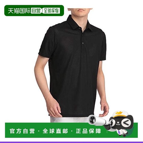 【日本直邮】Mizuno美津浓高尔夫短袖POLO衫男式2XL黑 52MA1012