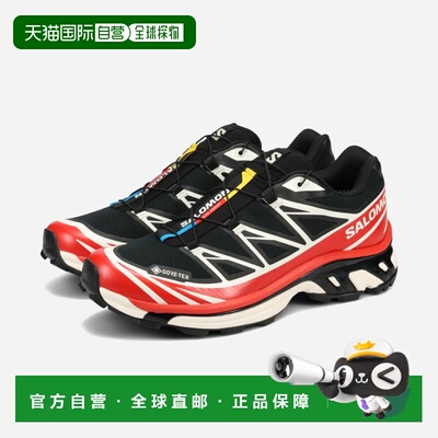 日本直邮SALOMON XT-6 GTX 男女低帮 Gore-Tex 运动鞋 黑色/火焰/