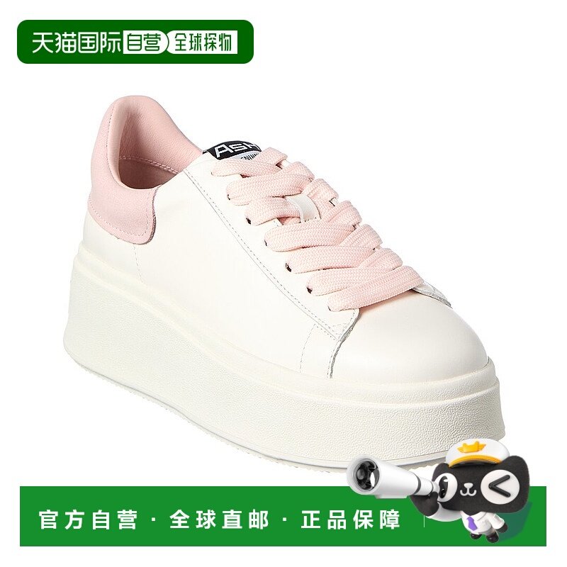 自营 Ash Moon皮革运动鞋-白色 美国奥莱直发新款厚底