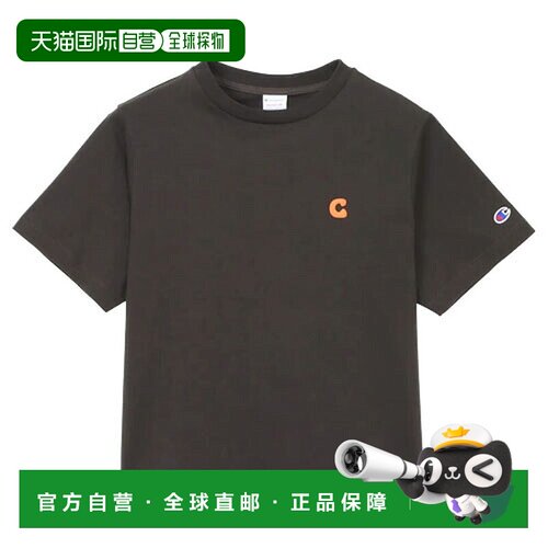 日本直邮Champion 女士短袖T恤 CW-D303-055 26SS 灰黑色 M-L