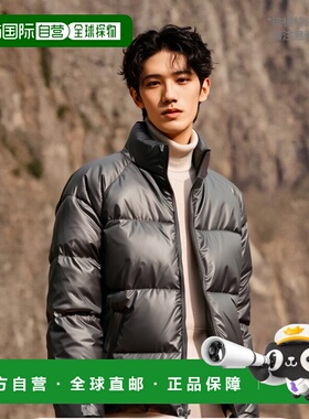 韩国直邮FILLUMINATE 公用羽绒服Glossy Leather Padding-Charcoa