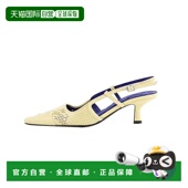 韩国直邮BURBERRY 8080285 百搭高跟鞋 博柏利 皮革凿子露跟时尚