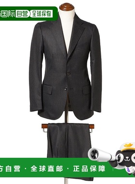 1h可退 日本直邮Stile Latino FAUSTO 男士人字纹西装 2117042397