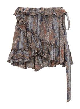 Saint Laurent 圣罗兰 女士 半透明裹身迷你裙 823750Y3K58