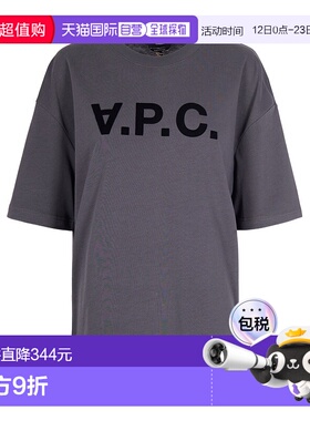 香港直邮A.P.C. 女士T恤 COHLRM26385LZA SS2026 灰色 Graphite c