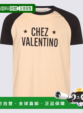 香港直邮VALENTINO 男士T恤 7V3MG17DAYCQT3 AW2025 米白色男装
