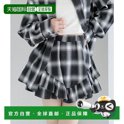 1h可退 日本直邮Heather 女装 棉混迷你短裙 弹力舒适 蕾丝装饰 5