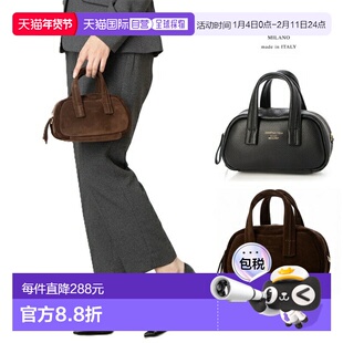 日本直邮CHRISTIAN VILLA 绒面革手提包两用托特包迷你包迷你波士