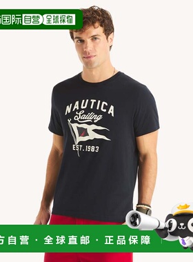 自营Nautica Mens Sailing Graphic T-Shirt - navy 美国奥莱直发