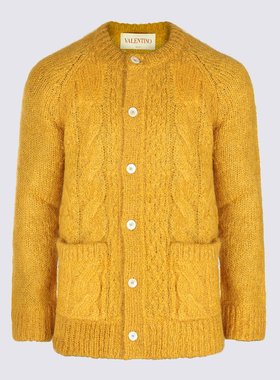 VALENTINO 男士针织毛衣 6V3KA04KAPBO16 SS2025 黄色