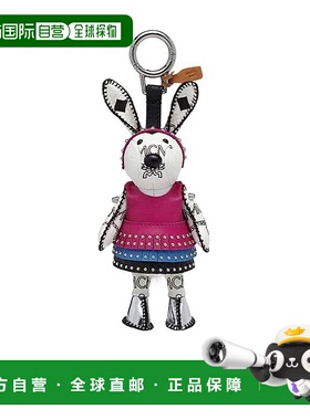 香港直邮MCM 男士钥匙扣 MYZ6SXL30WT SS2021 灰色 兔子钥匙扣