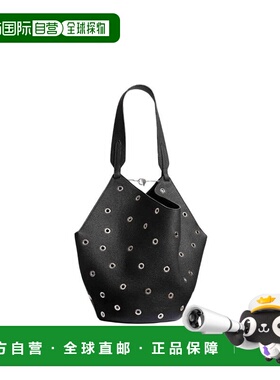 1h可退 香港直邮KHAITE 女士 LOTUS 小号黑色穿孔包包 H2043915