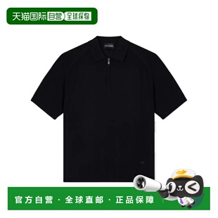 羊毛Polo衫 香港直邮EMPORIO 短袖 25FW Men阿玛尼半拉链 ARMANI