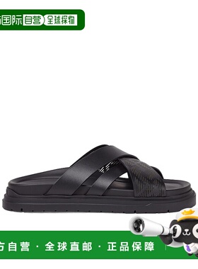 香港直邮FENDI 男士拖鞋 7X1770ARIDF0ABB CO 黑色