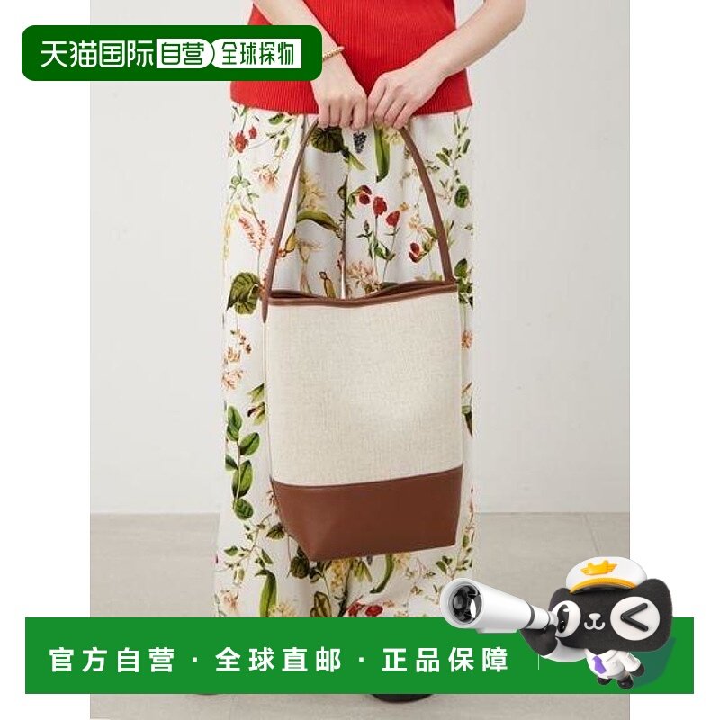 1h可退 日本直邮Mila Owen 帆布桶型手提袋通勤手提包经典