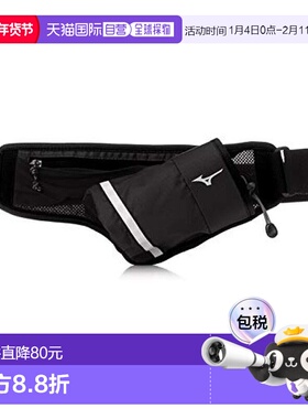 【日本直邮】Mizuno美津浓 跑步腰包水壶包 黑色 J3GD2012