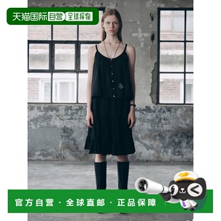 TIERED 韩国直邮ASIF RUFFLE 女士半身裙CA23CSK007BK MIDI CALIE