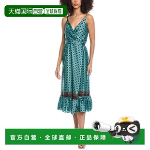 自营Sandro Woven Midi Dress - brown 美国奥莱直发