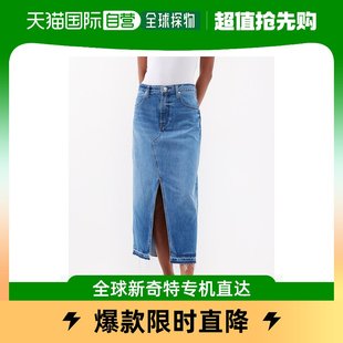 女士Midaxi 香港直邮潮奢 Frame Denim 牛仔半身裙