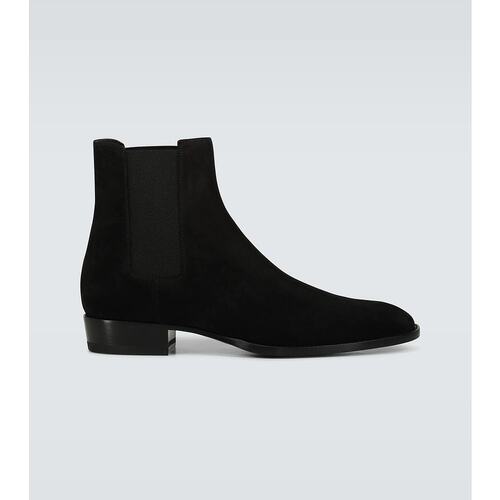 Saint Laurent 圣罗兰 男士 Wyatt 绒面革切尔西靴 001124