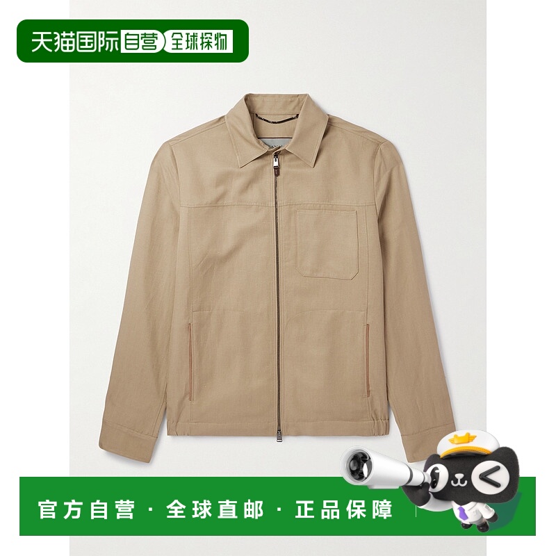 香港直邮Canali 康钠丽 男士 亚麻真丝混纺夹克 AX03156O41030708