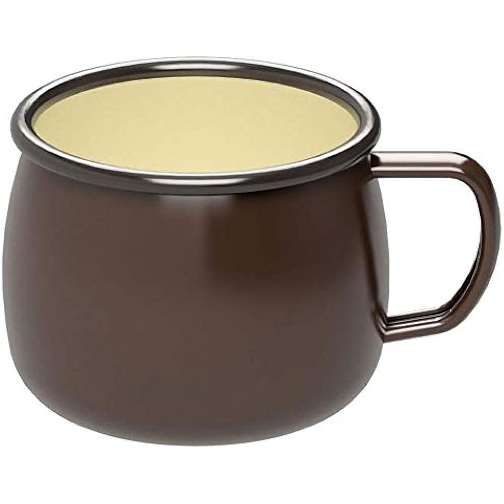 鹿牌 烧烤杯空心马克杯棕色 400ml UH-506