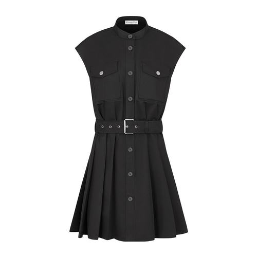 Dior 褶裥纽扣连衣裙 421R07A3332