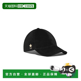 女士黑色棉质帽子新款 迪奥 鸭舌帽 欧洲直邮Dior 自营1h可退