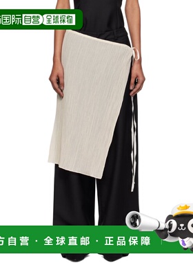 香港直邮潮奢 Tom Ford 汤姆 福特 女士 灰白色 Pleated Cotton S