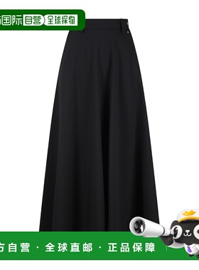 香港直邮HERNO 女士半身裙 A字裙 GN000036D126469300 AW2024黑色