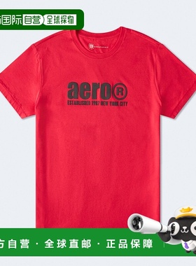 自营Aeropostale Registered 1987 Graphic Tee - red 615 美国奥